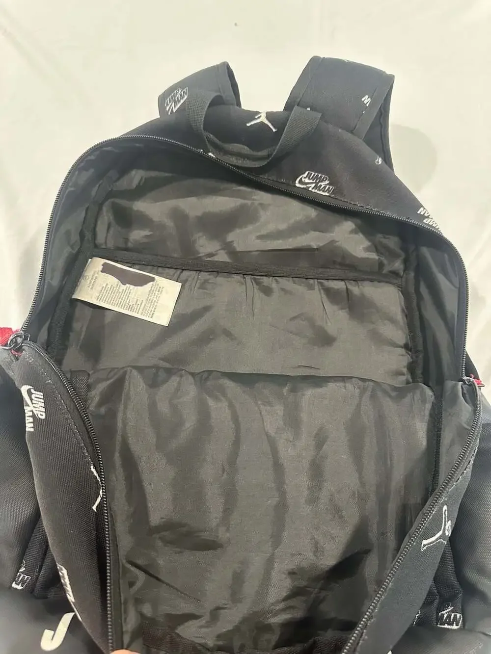 Jordan Essentials Backpack Laptop School Bag Black and White